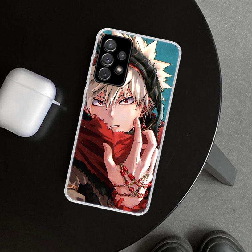 Dakugou Katsuki MHA My Hero Phone Case Cover for Samsung Galaxy A12 A22 A32 A52 A72 A02S A51 A50S A31 A20S A10S Note 20 Ultra 10