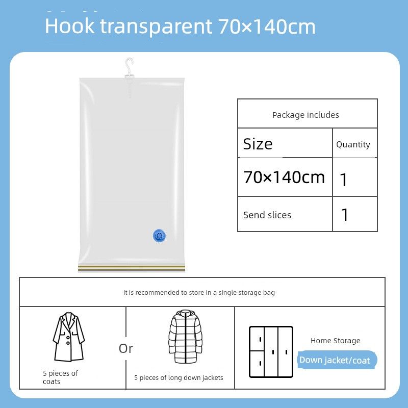 The Treasure of the Store: Vacuum Compression Bags for Single Cotton Quilts and Clothes, Extra-Large Travel and Business Trip Vacuum Storage Bags