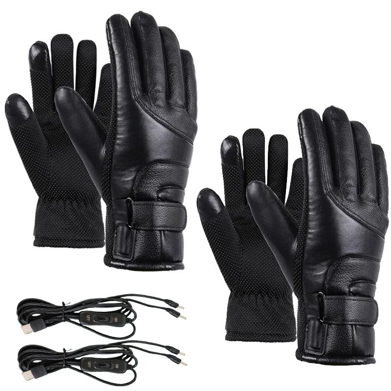 Xiaomi Motorcycle Heated Gloves USB Rechargeable Electric Heating Gloves Thermal Touch Screen Bike Riding Gloves Winter Warmer Gloves