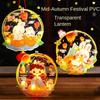 Waterproof Handheld Rabbit  Lantern Transparent Cartoon Rabbit Lamp  Party Decoration