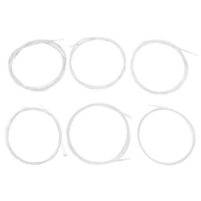 Set di 6 corde per oud 1G 2D 3A 4E 5B 6F in nylon placcato argento, sostituzione in lega di rame
