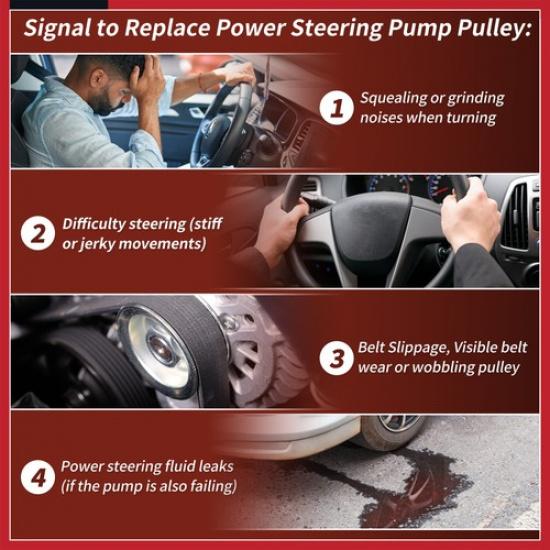 No.32421740858 Power Steering Pump Pulley for BMW 320i 32i 323i 325Ci