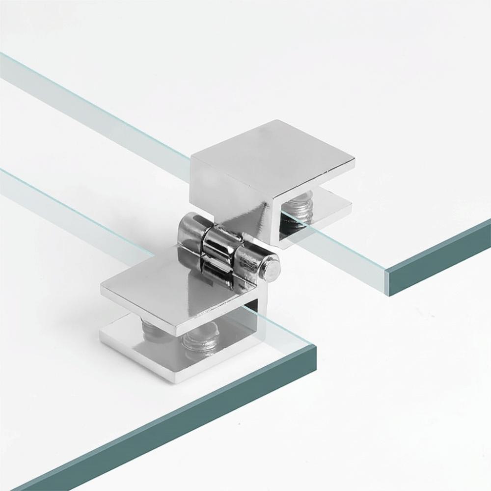 0 Degree Door Hinge Clamp Frameless Design Glass Clamp Practical Glass Door Hinge  Wine Cabinet