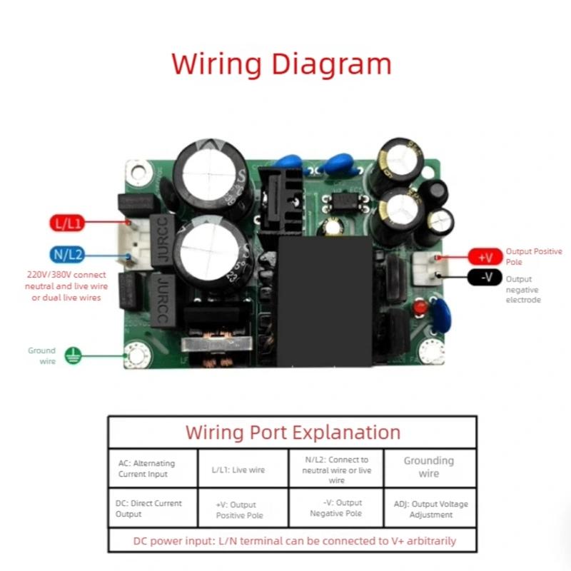 36W High Voltages Switching Power Supply Module 220V To 5V 12V 24V Multiple Output Design
