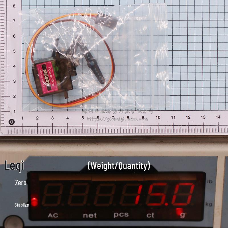

MG90S Metal Gear Servo for 3D Fixed-Wing and RC Aircraft, 450 Electric Swashplate MG90S 180° Plastic Gear