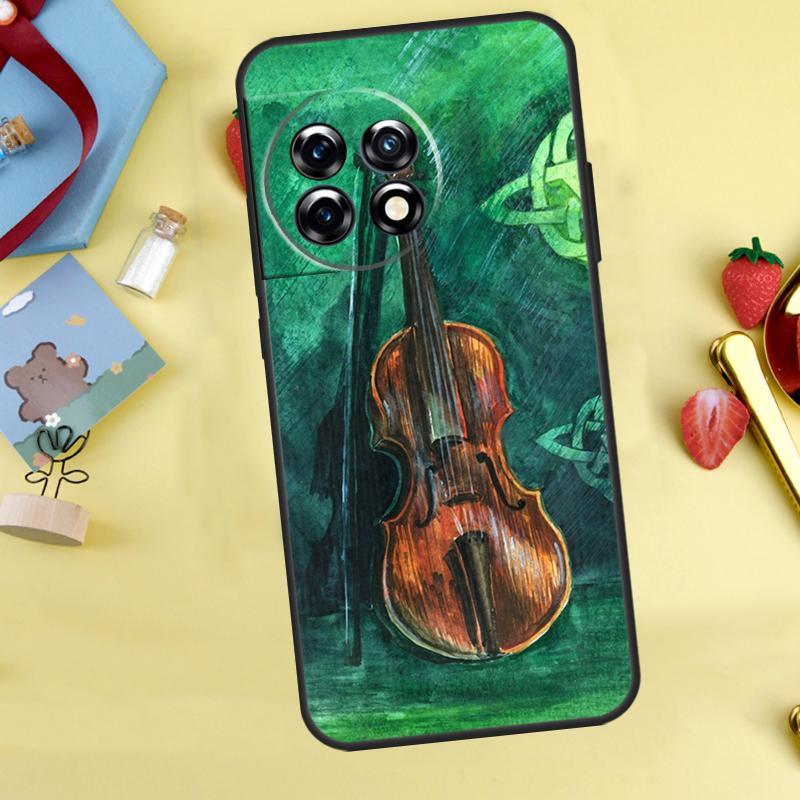 

Music Violin Case For OnePlus 15 13 12 11 10 9 13T 13R 12R 10R 10T 8T Nord 5 CE 4 3 2 Lite N20 N30 Cover OnePlus Nord 3