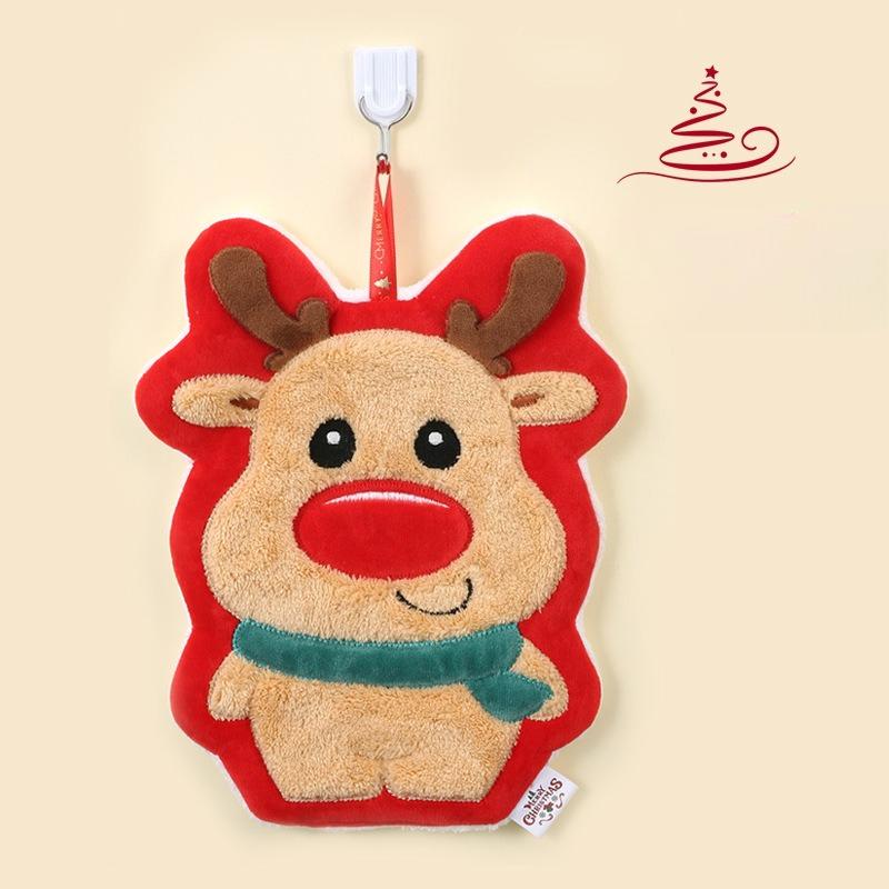 

Рождественское полотенце для рук - Подвесное Супермягкое Коралловое Руно Быстросохнущее и Впитывающее Вышитое Праздничное Полотенце для Кухни/Ванной 20*25