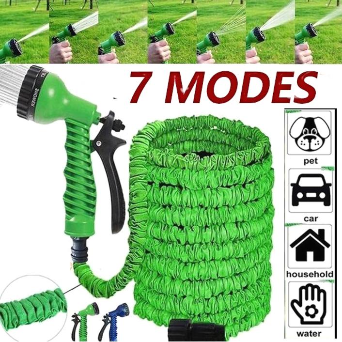 Tubo Da Giardino Espandibile 25-100FT Con Pistola Multifunzione, Flessibile E Pieghevole Per Autolavaggio E Irrigazione