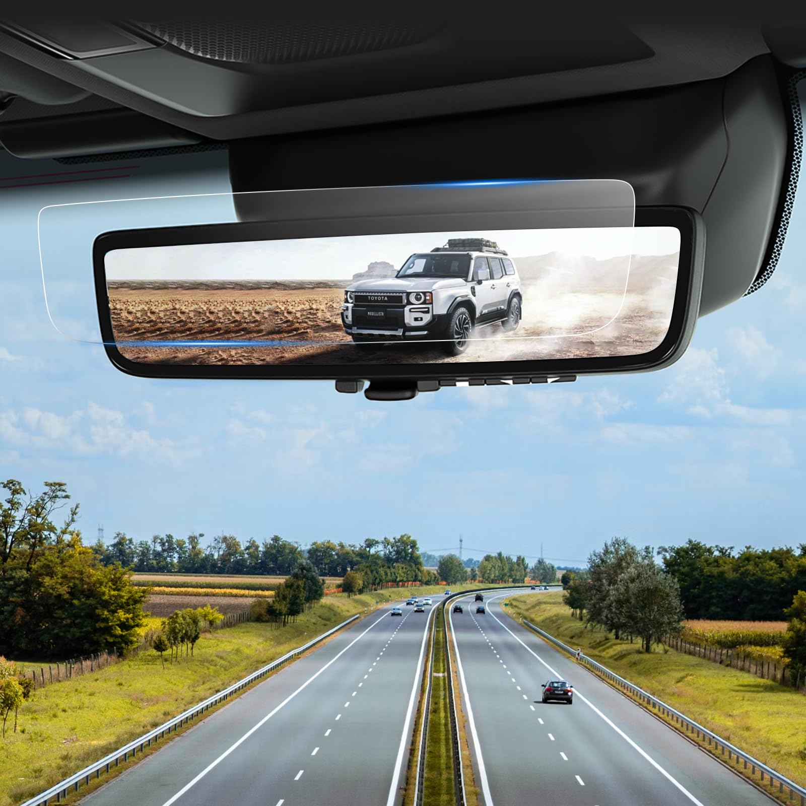 

Защитная пленка для зеркала заднего вида Coleya для Toyota Land Cruiser 250, специальная AR-пленка для цифровой камеры, интеллектуальное зеркало заднего вида для автомобиля, защита ЖК-дисплея