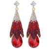 Elegant Diamond Drop Earrings With Geometric Design For Fashionable Women In Autumn