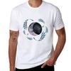 Floral Moon TShirt Basic Simple Casual Short Sleeve Tee