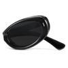 [Cyxus] Cyxus Folding Sunglasses, Oval Frame, Polarized Lenses, Women's & Men's, Ultra-lightweight, Slimming Effect, UV400 Protection, Suitable for