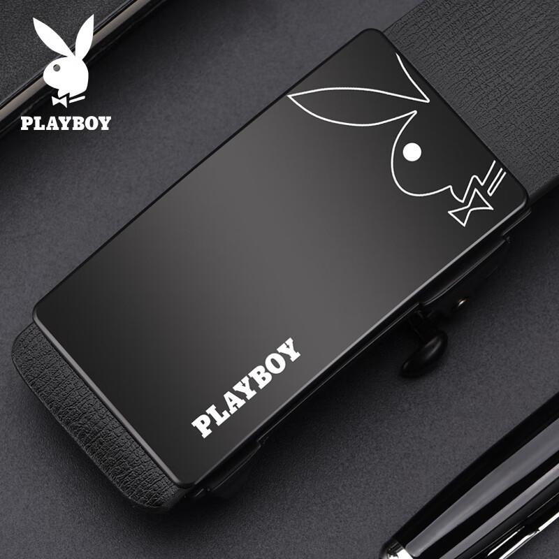 PLAYBOY Men's Belt, Automatic Buckle, Inner Wear, Casual Business Waistband, Birthday Gift for Boyfriend, Husband, Father
