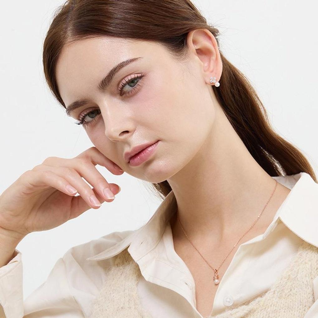 [LsSHOP] 14K Twinkle Pearl Earrings (Gold Plated)_LJ5084BRE