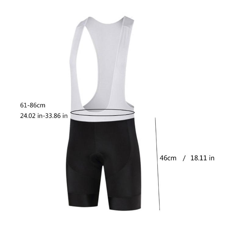 Men Cycle Quick Dry Shorts for Comfortable Fit Padded Cycle Tights Cycling Bib Shorts with Leg Grippers, Strap & Pocket