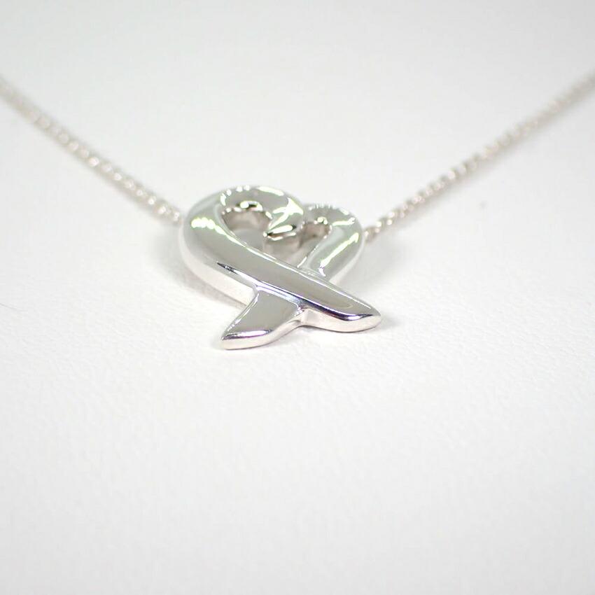 [Used] TIFFANY 925 Loving Heart Pendant/Necklace/g535-82