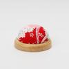 Japanese Style Wooden Pin Cushion & Needle Holder for DIY Sewing & Cross Stitch