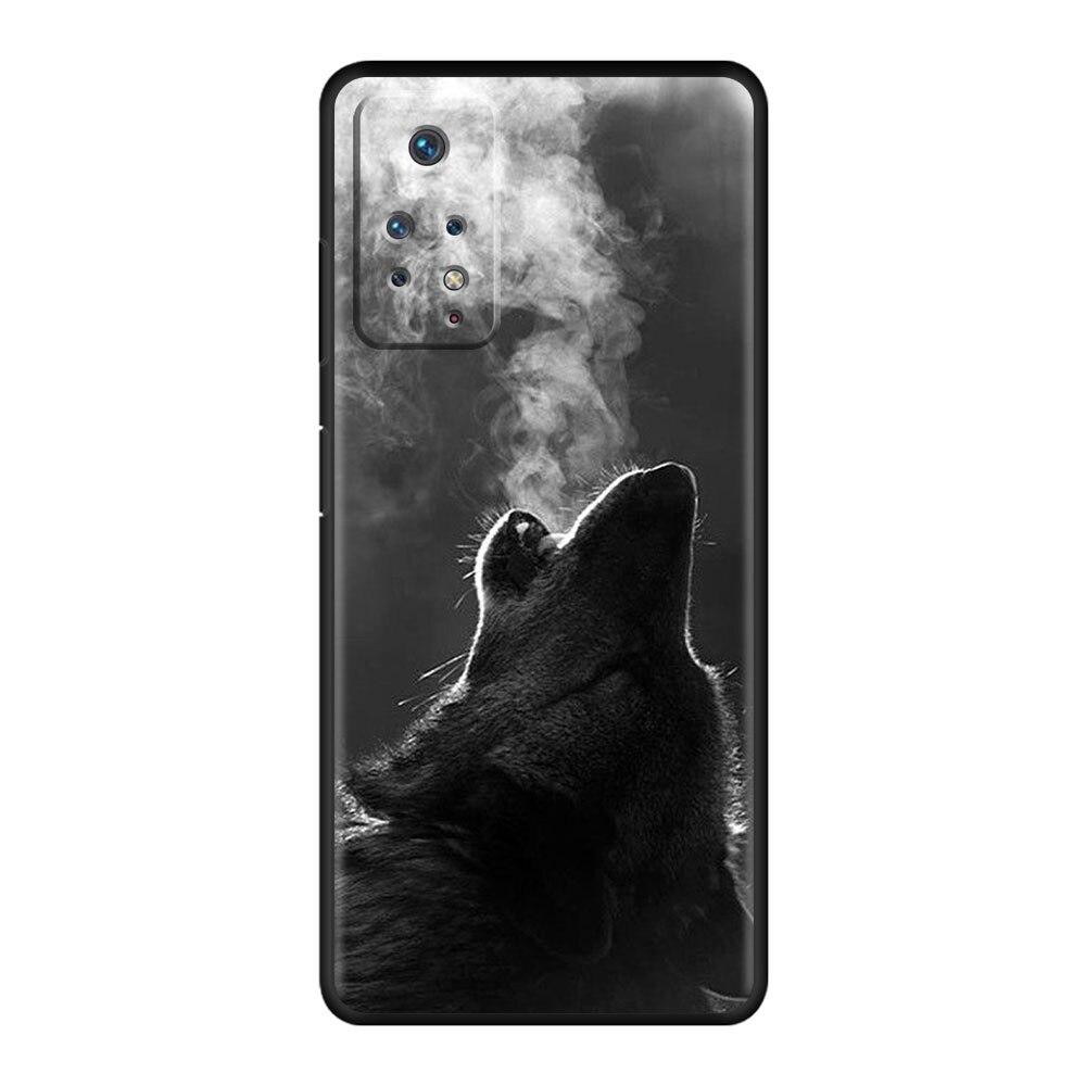 Official For Xiaomi Redmi Note K40 9T 7 10 9C 9 8 9S 9A 11 Pro K40S 10C 8T Celulares Fundas Beast Lion Wolf
