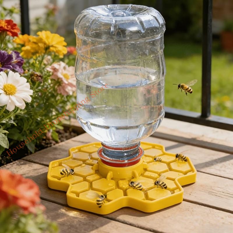 Bees Watering Station Floating Bees Feeder Island Bees Drinking Water Dispenser for Outdoor Garden Thirsty Pollinators 85AD