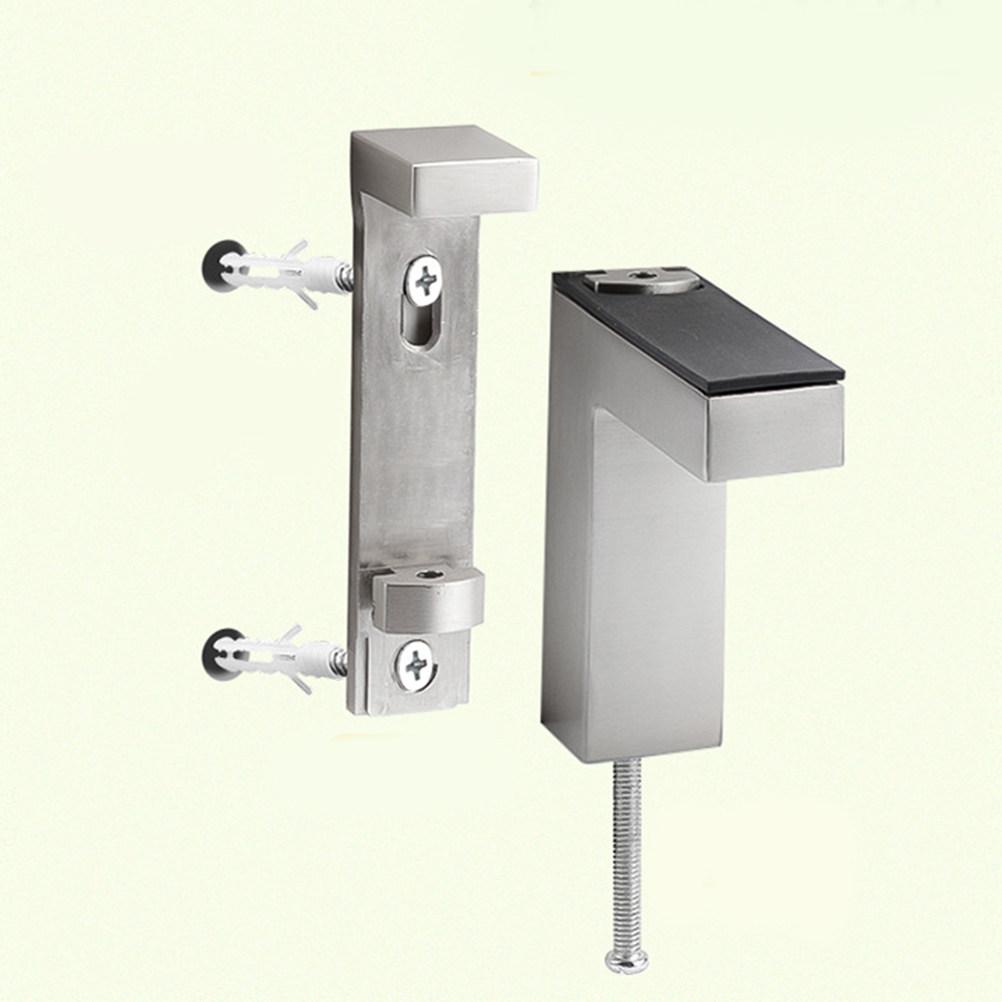 2pcs F Shape Shelf Brackets 8-30Mm Glass Wood Support Adjustable Clamp Mounting Hardware Diy Floating Shelf Corner Bracket