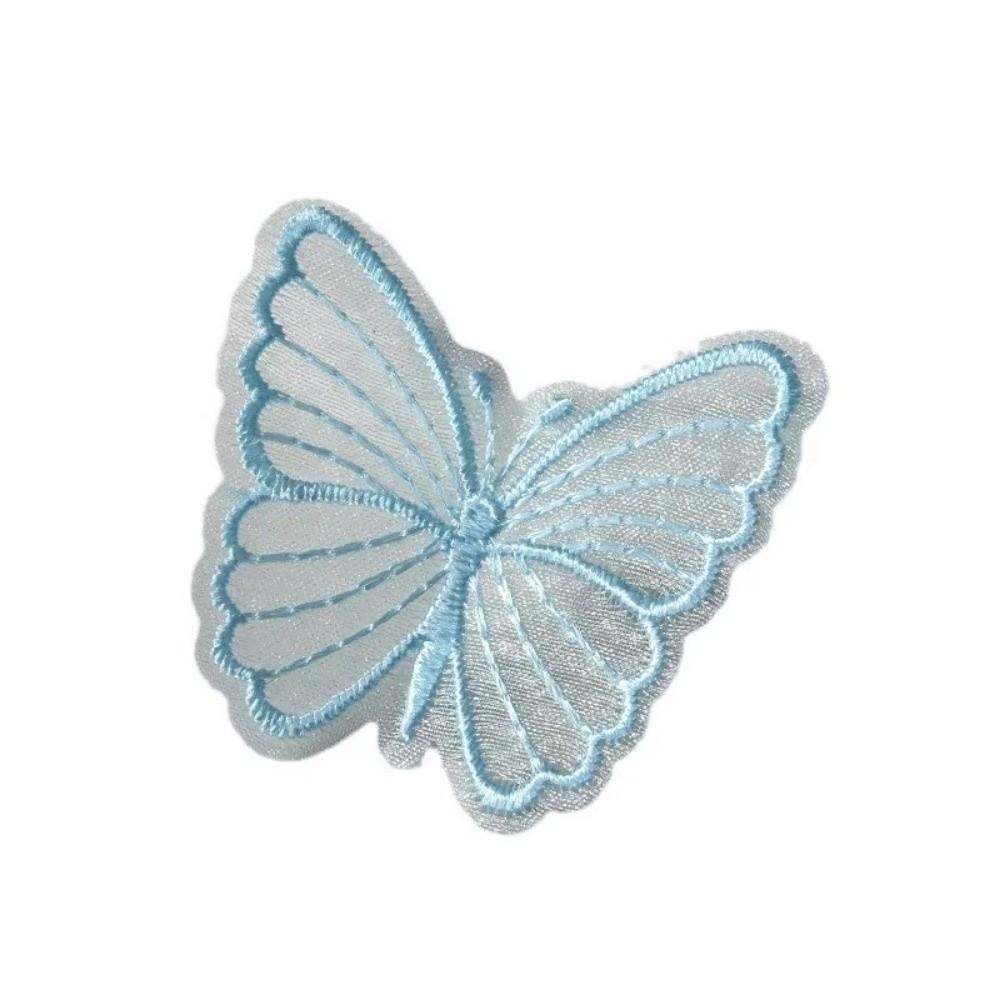 Dreamy Embroidered Mesh Butterfly DIY Handmade Sewing Craft Decoration Lace Patches  for Hat Decor