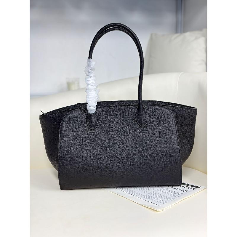 Kendou Same THE * Marlo Cowhide Old Money Wind Handbag Shopping Bag Tote Big Bag Underarm Briefcase
