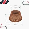 Wicker Christmas Tree Basket Ø 45 Cm - Natural Color Christmas Tree Skirt - KOTARBAU®