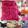Luxurious Satin Silk Bedding Set 4pc With Comfortable Fitted Sheet And Pillow Case