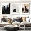Nordic Stil Druck Berg See Boot Wand Kunst Bild Malerei Skandinavische Natur Landschaft Poster Moderne Wohnzimmer Dekor