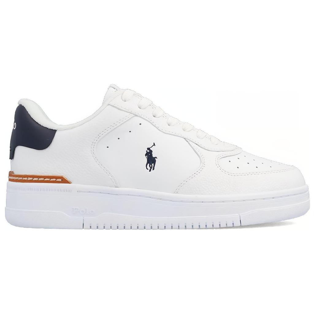 Polo Ralph Lauren Leather Low-Top Fashion Sneakers Unisex Sneakers White 809891791004