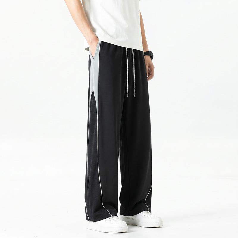 Men's Loose Straight Leg Pants, Men's Casual Pants