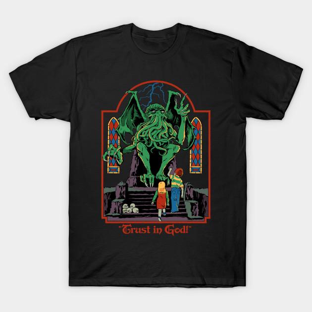

Men Black Print T-shirt Trust In God No-Cut Transfer Paper Print Cotton Tshirt - Men s Summer Cotton Graphic Tee S разноцветный