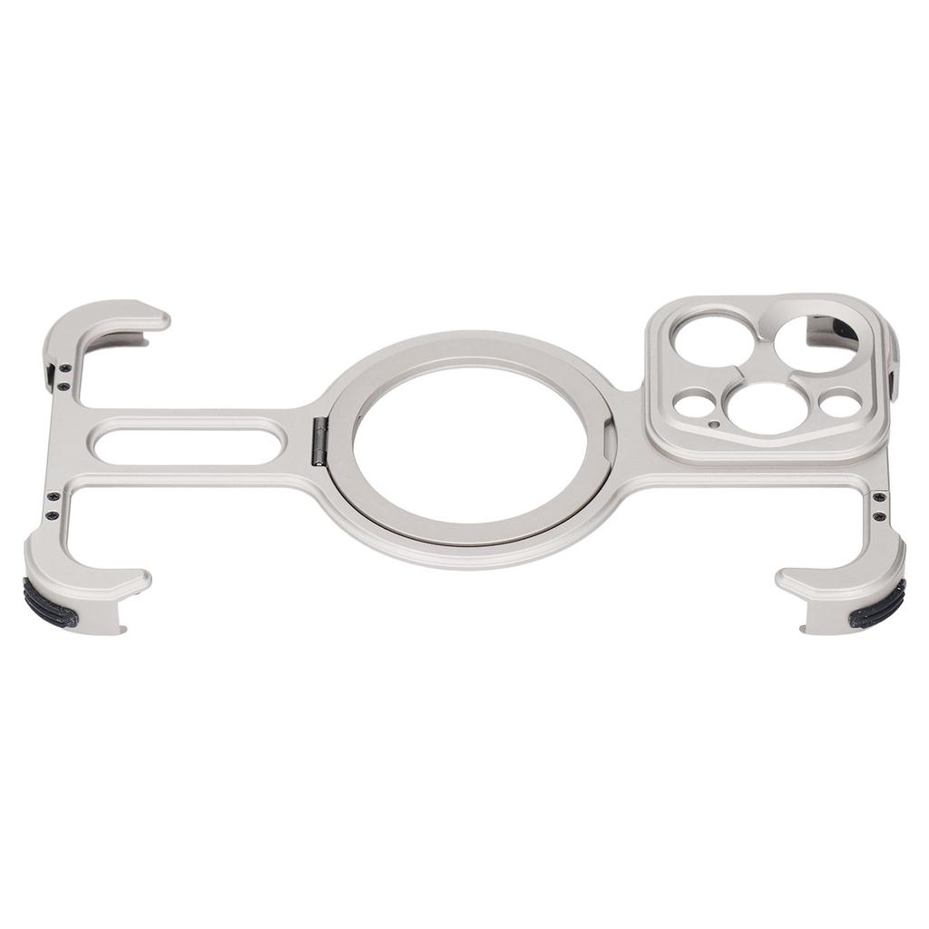 Metal Frameless Case Shock Absorption 17mm Thread Thin Slim Protective Bumper Case with Stand for