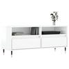 VidaXL TV Stand High Gloss White 100x34.5x44.5 Cm Engineered Wood 831230