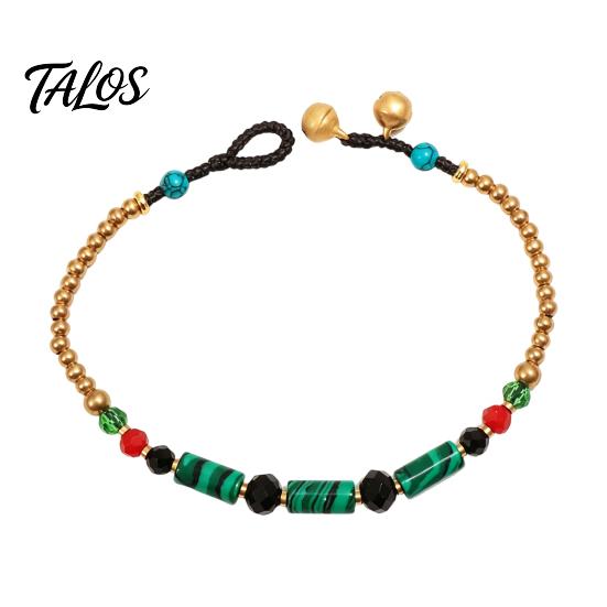 Holiday Gift for Her Bohemian Bracelet Women, Handmade Bamboo Joint Beaded Stackable Bracelet, Ethnic Style Boho Summer Jewelry Adjustable Slide