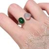 Jewelry Chalcedony Agate Egg Surface, Sunflower Ring, New Chinese White Chalcedony Double Bead Contrasting Ring