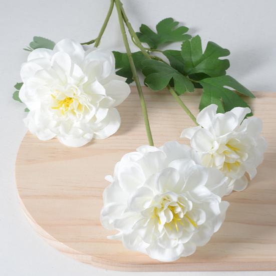 Geranium Flowers UV Resistant Faux Silk Geranium Flower Bouquet with 3 Heads