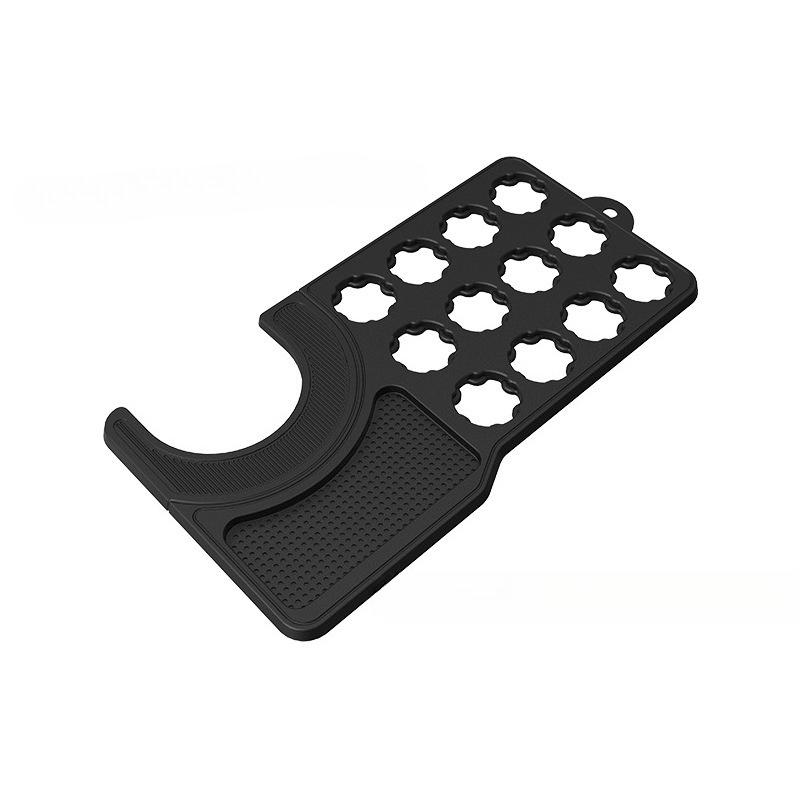 

Silicone Coffee Capsule Holder Countertop Mat Household Anti-slip Anti-drip Coffee Storage Capsule Coffee Machine Mat чёрный