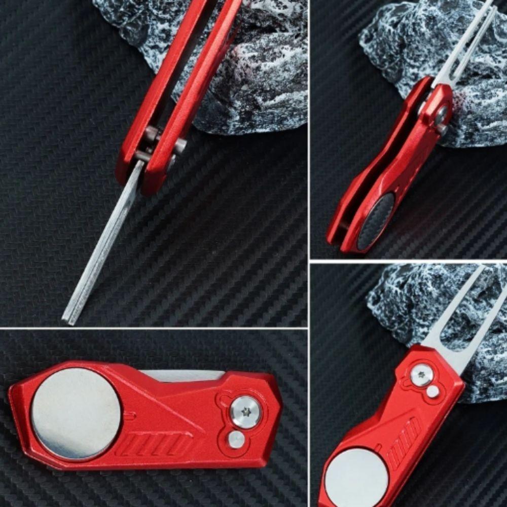 Switchblade Golf Green Gabel Ballmarker Mini Golf Divot Tools Geschenk für Golfer
