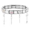 Butterfly Bow Knot Zircon Bracelet Links Stainless Steel Bracelet Links  Bracelet Crafting