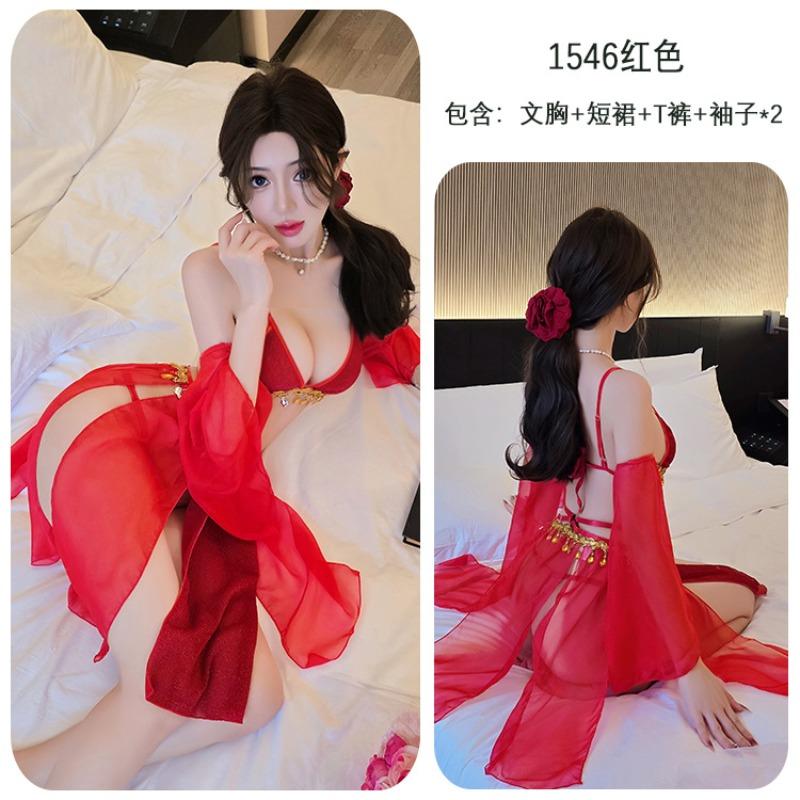 Long Night Sexy Underwear Exotic Retro Sexy Underwear Fairy Fluttering Princess Dress Pure Desire