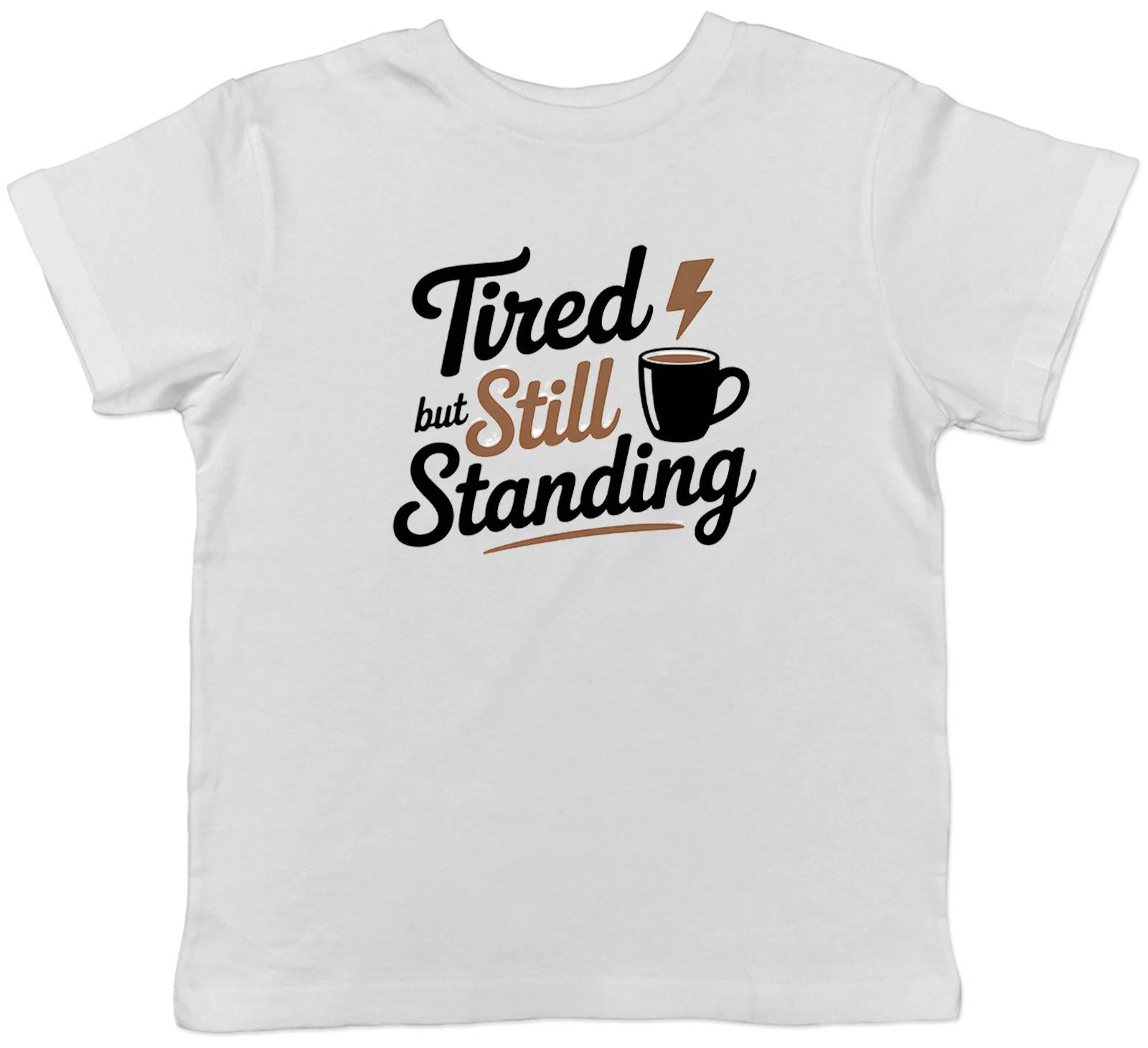 Middle Aged Realism Tired but Still Standing Kids T-Shirt Boys Girls Gift 160