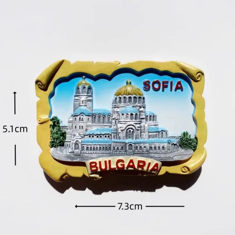 

The Republic of Bulgaria Fridge Stickers Sofia Travelling Souvenirs Message Board Magnetic Stickers Weddging Gifts