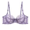 Womens French Lace Bra With Soft Underwire Thin Molded Cup Full Coverage Large Busts Breathable Supportive
