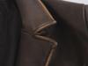2023 Autumn Women's Mid-Length Distressed PU Leather Trench Coat