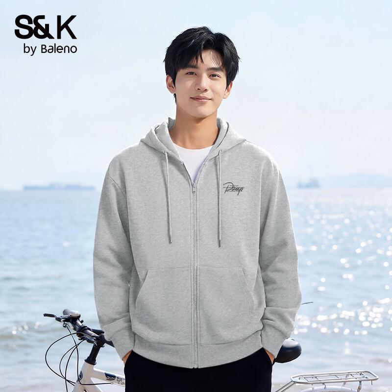 Baleno Men's S&K Series Hooded Knit Casual Jacket