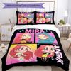 3pcs KPop Demon Hunters Bedding Set Duvet Cover Closure Includes 1 Duvet Cover & 2 Pillowcases, Soft and Comfortable for All Seasons.