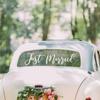 Removable Wedding Car Decals Just Married Vinyls Stickers For Bridal Shower Party Home Decorations Window Murals Gift
