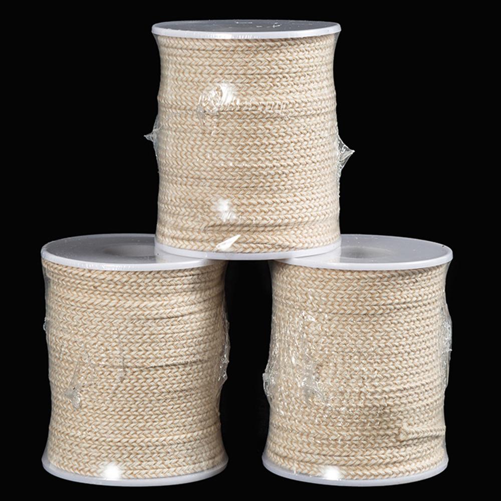 50m&61m Cotton Candle Wick 21-45 Thread Low Smoke ECO-friendly Wicks DIY Making Tool Whole Roll Roller Degrease Candles Wick