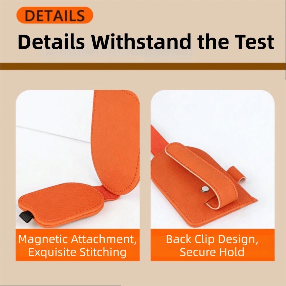 Creative Car Sun Visor Glasses Holder PU Leather Car Sunglasses Holder Car Storage